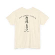 Streetwear Tee — Retro Cartoon Character with 'I Don’t Hate I Get Motivated' Back Print