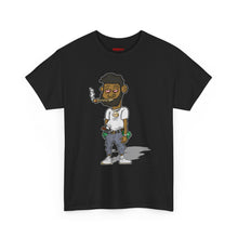 Streetwear Tee — Retro Cartoon Character with 'I Don’t Hate I Get Motivated' Back Print