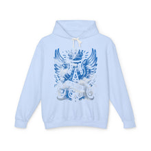 Royal Wings Unisex Lightweight Hooded Sweatshirt, Casual Apparel, Gift for Her, Hoodie, Artistic Design, Streetwear