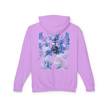 Royal Wings Unisex Lightweight Hooded Sweatshirt, Casual Apparel, Gift for Her, Hoodie, Artistic Design, Streetwear