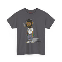Streetwear Tee — Retro Cartoon Character with 'I Don’t Hate I Get Motivated' Back Print