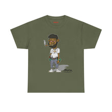 Streetwear Tee — Retro Cartoon Character with 'I Don’t Hate I Get Motivated' Back Print