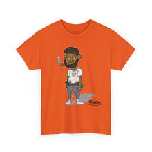 Streetwear Tee — Retro Cartoon Character with 'I Don’t Hate I Get Motivated' Back Print
