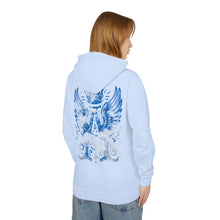Royal Wings Unisex Lightweight Hooded Sweatshirt, Casual Apparel, Gift for Her, Hoodie, Artistic Design, Streetwear