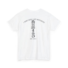 Streetwear Tee — Retro Cartoon Character with 'I Don’t Hate I Get Motivated' Back Print