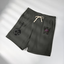 Astrology Crest Fleece Sweat Shorts — 'Mirror' Celestial Graphic