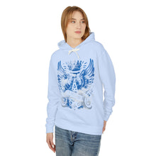 Royal Wings Unisex Lightweight Hooded Sweatshirt, Casual Apparel, Gift for Her, Hoodie, Artistic Design, Streetwear