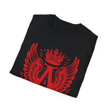 Vintage-Inspired Graphic T-Shirt, Unisex Softstyle Tee, Winged A Design, Casual Wear, Gift for Men & Women, Birthday & Nature Lovers