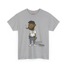 Streetwear Tee — Retro Cartoon Character with 'I Don’t Hate I Get Motivated' Back Print