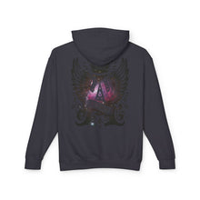 Royal Wings Unisex Lightweight Hooded Sweatshirt, Casual Apparel, Gift for Her, Hoodie, Artistic Design, Streetwear