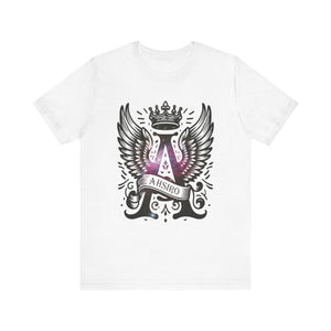 Stylish Unisex Graphic Tee - AHSIRO with Wings and Geisha Art, Trendy Gift for Her, Casual Wear, Street Style, Unique Fashion
