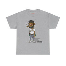 Streetwear Tee — Retro Cartoon Character with 'I Don’t Hate I Get Motivated' Back Print