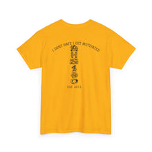 Streetwear Tee — Retro Cartoon Character with 'I Don’t Hate I Get Motivated' Back Print