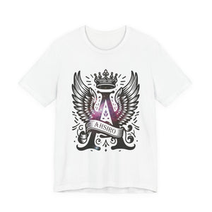 Stylish Unisex Graphic Tee - AHSIRO with Wings and Geisha Art, Trendy Gift for Her, Casual Wear, Street Style, Unique Fashion