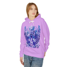 Royal Wings Unisex Lightweight Hooded Sweatshirt, Casual Apparel, Gift for Her, Hoodie, Artistic Design, Streetwear
