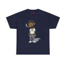 Streetwear Tee — Retro Cartoon Character with 'I Don’t Hate I Get Motivated' Back Print