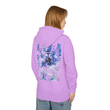 Royal Wings Unisex Lightweight Hooded Sweatshirt, Casual Apparel, Gift for Her, Hoodie, Artistic Design, Streetwear
