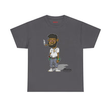 Streetwear Tee — Retro Cartoon Character with 'I Don’t Hate I Get Motivated' Back Print