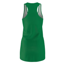 Bold Graphic Racerback Dress - Empowering Women's Wear, Casual Summer Outfit, Gift for Her, Streetwear Style, Motivational Fashion