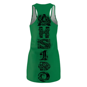 Cosmic Winged Racerback Dress for Women, Summer Fashion, Bohemian Style, Festival Clothing, Unique Graphic Dress, Casual Wear