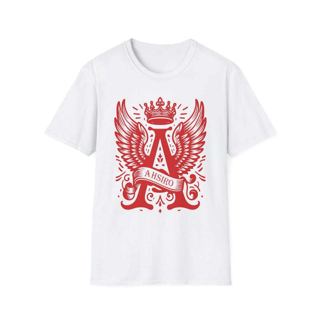 Vintage-Inspired Graphic T-Shirt, Unisex Softstyle Tee, Winged A Design, Casual Wear, Gift for Men & Women, Birthday & Nature Lovers