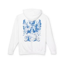 Royal Wings Unisex Lightweight Hooded Sweatshirt, Casual Apparel, Gift for Her, Hoodie, Artistic Design, Streetwear