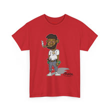 Streetwear Tee — Retro Cartoon Character with 'I Don’t Hate I Get Motivated' Back Print