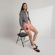 Astrology Crest Fleece Sweat Shorts — 'Mirror' Celestial Graphic