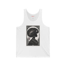 Celestial Afro Silhouette Tank Top — Cosmic Black Woman Art Tank