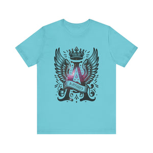 Stylish Unisex Graphic Tee - AHSIRO with Wings and Geisha Art, Trendy Gift for Her, Casual Wear, Street Style, Unique Fashion