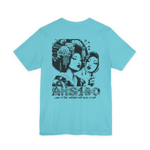 Stylish Unisex Graphic Tee - AHSIRO with Wings and Geisha Art, Trendy Gift for Her, Casual Wear, Street Style, Unique Fashion