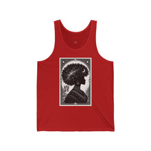 Celestial Afro Silhouette Tank Top — Cosmic Black Woman Art Tank