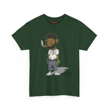 Streetwear Tee — Retro Cartoon Character with 'I Don’t Hate I Get Motivated' Back Print