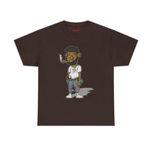 Streetwear Tee — Retro Cartoon Character with 'I Don’t Hate I Get Motivated' Back Print