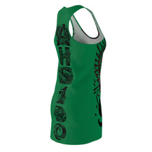 Cosmic Winged Racerback Dress for Women, Summer Fashion, Bohemian Style, Festival Clothing, Unique Graphic Dress, Casual Wear