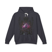Royal Wings Unisex Lightweight Hooded Sweatshirt, Casual Apparel, Gift for Her, Hoodie, Artistic Design, Streetwear