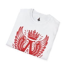 Vintage-Inspired Graphic T-Shirt, Unisex Softstyle Tee, Winged A Design, Casual Wear, Gift for Men & Women, Birthday & Nature Lovers