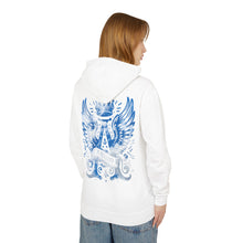 Royal Wings Unisex Lightweight Hooded Sweatshirt, Casual Apparel, Gift for Her, Hoodie, Artistic Design, Streetwear