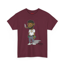 Streetwear Tee — Retro Cartoon Character with 'I Don’t Hate I Get Motivated' Back Print